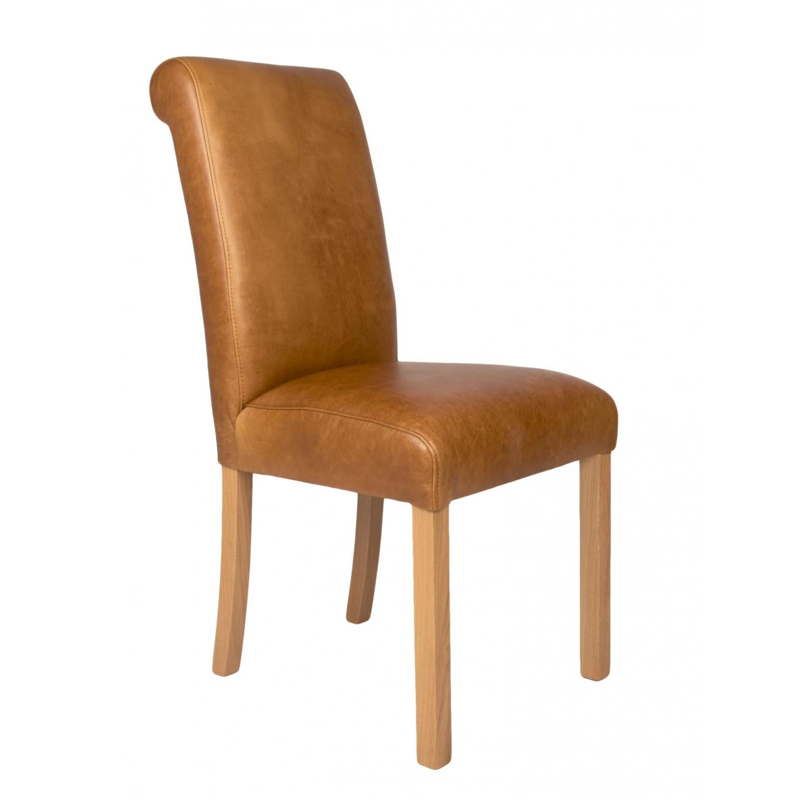 Country Baby Rollback Dining Chair Brown Cerato & Uist Night Harris Tweed